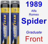 Front Wiper Blade Pack for 1989 Alfa Romeo Spider - Assurance