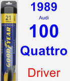 Driver Wiper Blade for 1989 Audi 100 Quattro - Assurance