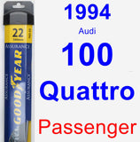 Passenger Wiper Blade for 1994 Audi 100 Quattro - Assurance
