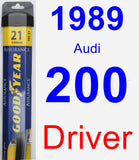 Driver Wiper Blade for 1989 Audi 200 - Assurance