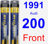 Front Wiper Blade Pack for 1991 Audi 200 - Assurance