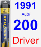 Driver Wiper Blade for 1991 Audi 200 - Assurance