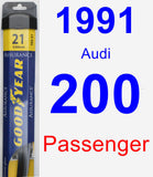Passenger Wiper Blade for 1991 Audi 200 - Assurance