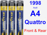 Front & Rear Wiper Blade Pack for 1998 Audi A4 Quattro - Assurance