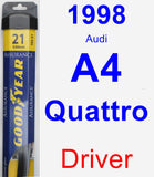 Driver Wiper Blade for 1998 Audi A4 Quattro - Assurance