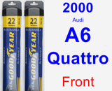 Front Wiper Blade Pack for 2000 Audi A6 Quattro - Assurance