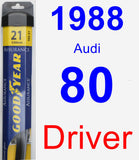 Driver Wiper Blade for 1988 Audi 80 - Assurance
