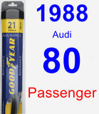 Passenger Wiper Blade for 1988 Audi 80 - Assurance