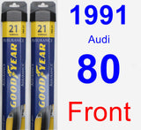 Front Wiper Blade Pack for 1991 Audi 80 - Assurance