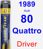 Driver Wiper Blade for 1989 Audi 80 Quattro - Assurance