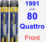 Front Wiper Blade Pack for 1991 Audi 80 Quattro - Assurance