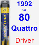 Driver Wiper Blade for 1992 Audi 80 Quattro - Assurance