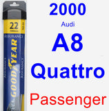 Passenger Wiper Blade for 2000 Audi A8 Quattro - Assurance