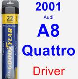 Driver Wiper Blade for 2001 Audi A8 Quattro - Assurance