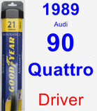 Driver Wiper Blade for 1989 Audi 90 Quattro - Assurance