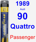 Passenger Wiper Blade for 1989 Audi 90 Quattro - Assurance
