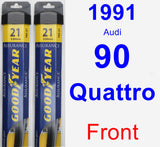 Front Wiper Blade Pack for 1991 Audi 90 Quattro - Assurance