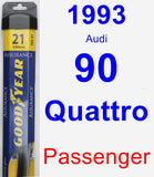 Passenger Wiper Blade for 1993 Audi 90 Quattro - Assurance
