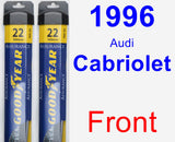 Front Wiper Blade Pack for 1996 Audi Cabriolet - Assurance