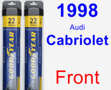 Front Wiper Blade Pack for 1998 Audi Cabriolet - Assurance