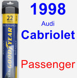 Passenger Wiper Blade for 1998 Audi Cabriolet - Assurance