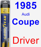 Driver Wiper Blade for 1985 Audi Coupe - Assurance