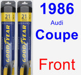 Front Wiper Blade Pack for 1986 Audi Coupe - Assurance