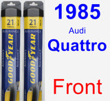 Front Wiper Blade Pack for 1985 Audi Quattro - Assurance