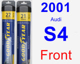 Front Wiper Blade Pack for 2001 Audi S4 - Assurance