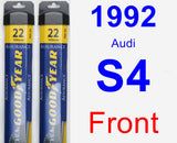 Front Wiper Blade Pack for 1992 Audi S4 - Assurance
