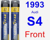 Front Wiper Blade Pack for 1993 Audi S4 - Assurance