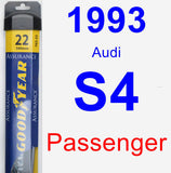Passenger Wiper Blade for 1993 Audi S4 - Assurance