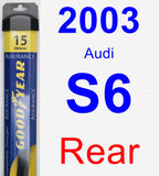 Rear Wiper Blade for 2003 Audi S6 - Assurance