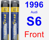 Front Wiper Blade Pack for 1996 Audi S6 - Assurance