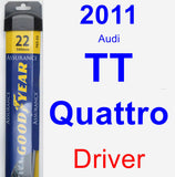 Driver Wiper Blade for 2011 Audi TT Quattro - Assurance