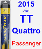 Passenger Wiper Blade for 2015 Audi TT Quattro - Assurance