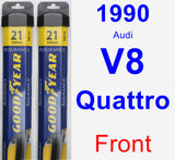 Front Wiper Blade Pack for 1990 Audi V8 Quattro - Assurance