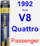 Passenger Wiper Blade for 1992 Audi V8 Quattro - Assurance