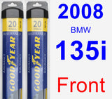 Front Wiper Blade Pack for 2008 BMW 135i - Assurance