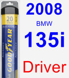 Driver Wiper Blade for 2008 BMW 135i - Assurance