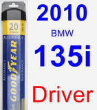 Driver Wiper Blade for 2010 BMW 135i - Assurance
