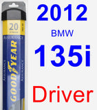 Driver Wiper Blade for 2012 BMW 135i - Assurance