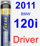 Driver Wiper Blade for 2011 BMW 120i - Assurance