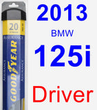 Driver Wiper Blade for 2013 BMW 125i - Assurance