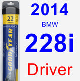 Driver Wiper Blade for 2014 BMW 228i - Assurance
