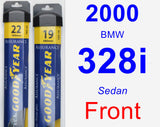 Front Wiper Blade Pack for 2000 BMW 328i - Assurance