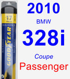 Passenger Wiper Blade for 2010 BMW 328i - Assurance