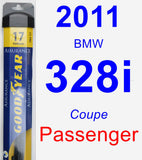 Passenger Wiper Blade for 2011 BMW 328i - Assurance
