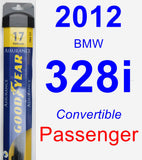 Passenger Wiper Blade for 2012 BMW 328i - Assurance