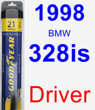 Driver Wiper Blade for 1998 BMW 328is - Assurance